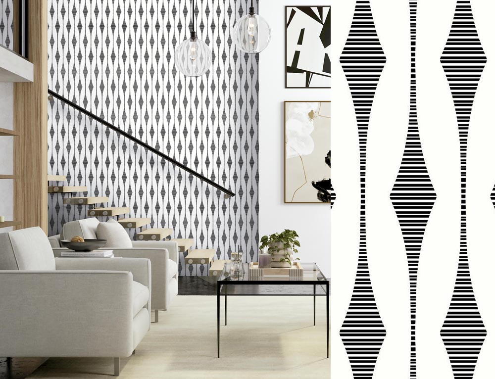 Papel pintado Geometry GM30900 de Wallquest