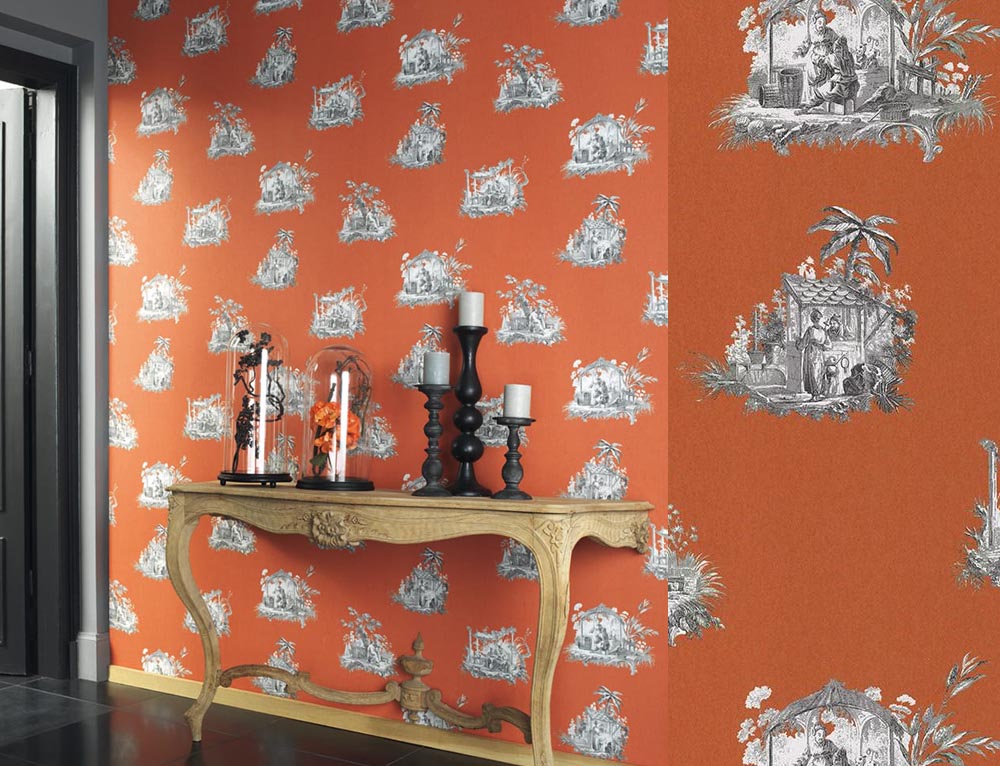 Papel pintado Fontainebleau FONT81543101 de Casadeco