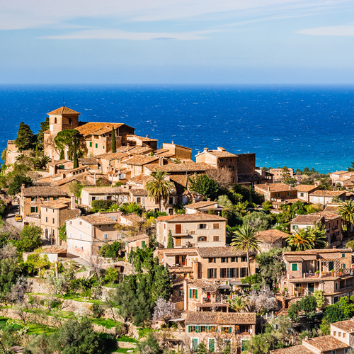Panorámica de Deya (Mallorca)