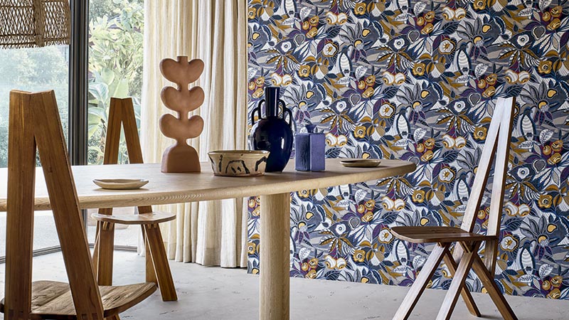 Papel pintado Casa Azul de Casamance