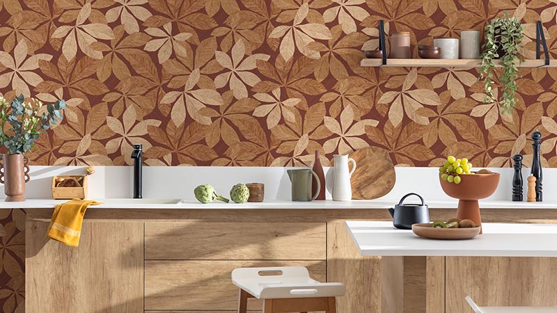 Papel pintado Woodline de Caselio