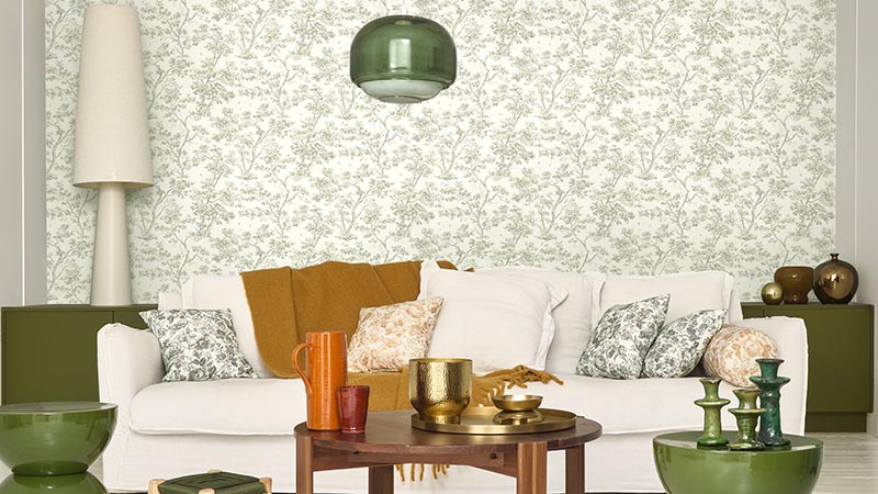 Papel pintado Les Belles Toile de Jouy 2 de Casadeco