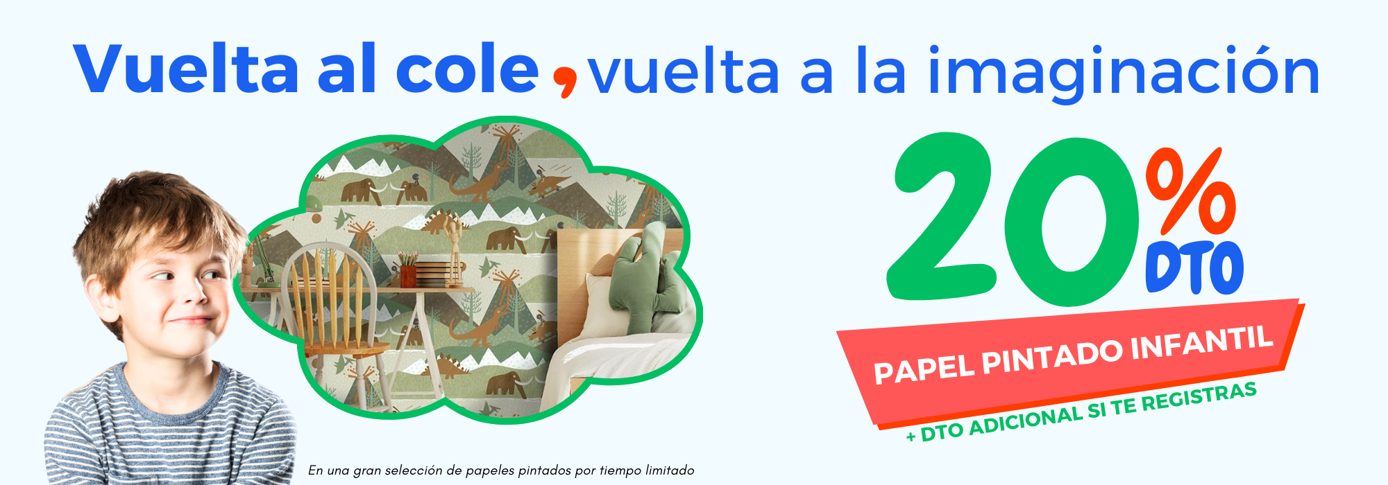 banner rebajas vuelta al cole